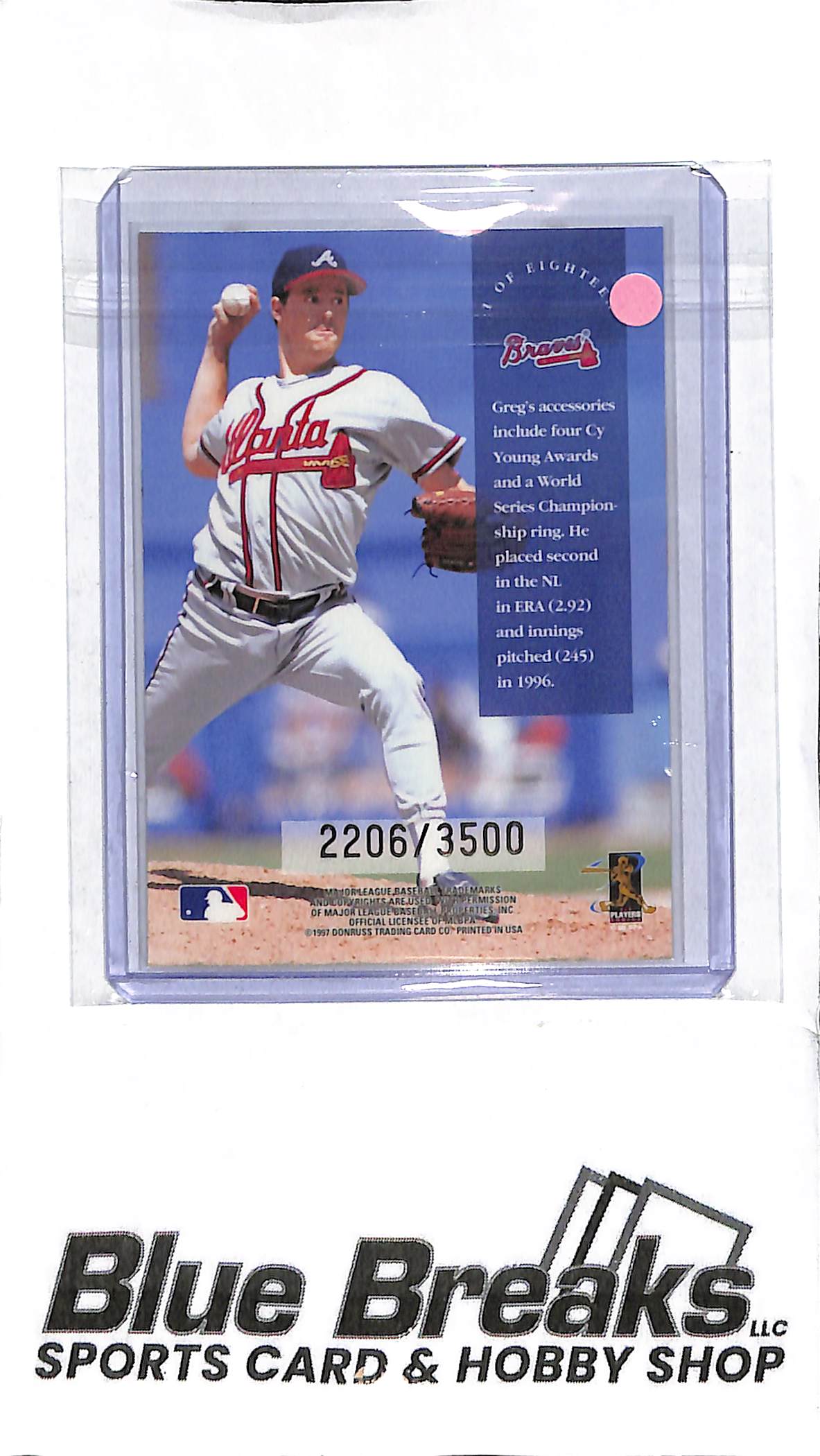 1997 Donruss - Greg Maddux - Dress For Success - 2206/3500 - Baseball - Braves