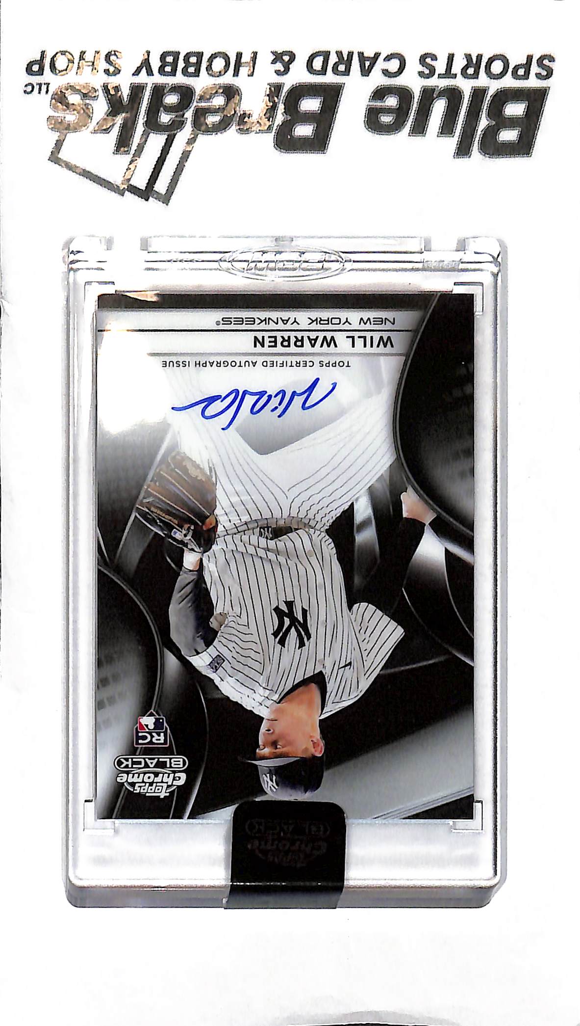 2025 Topps Chrome Black - Will Warren Auto - RC - CBA-WWA - Baseball - Yankees