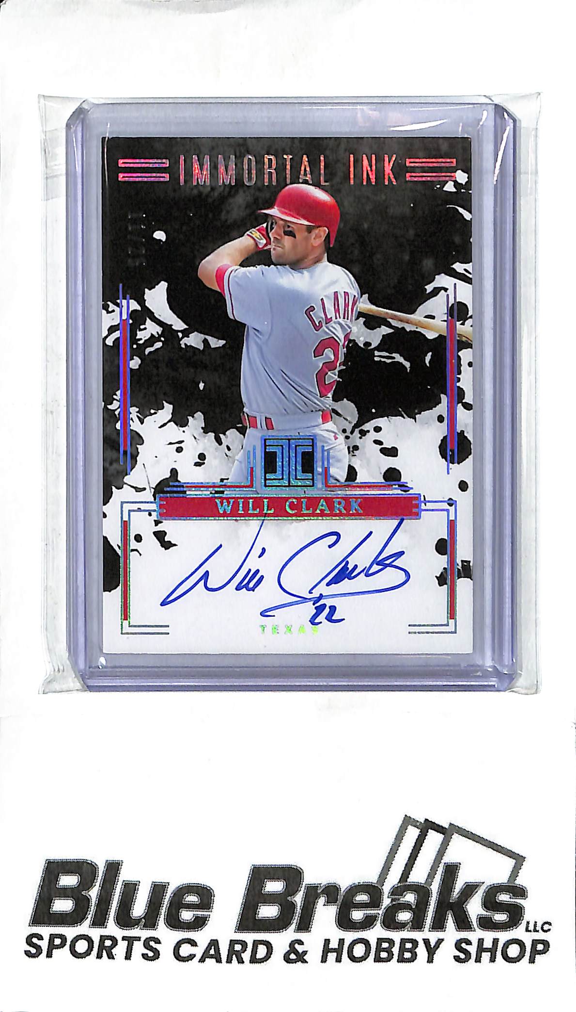 Will Clark II-WC - 2025 Panini Impeccable - Immortal Ink Auto - 11/25 - Baseball - Rangers