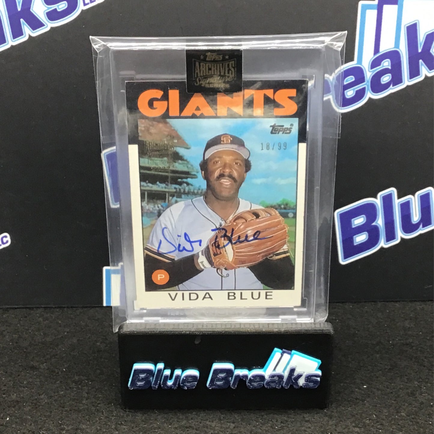 2022 Topps - Archives Signature Series - Vida Blue - San Francisco Giants - 18/99