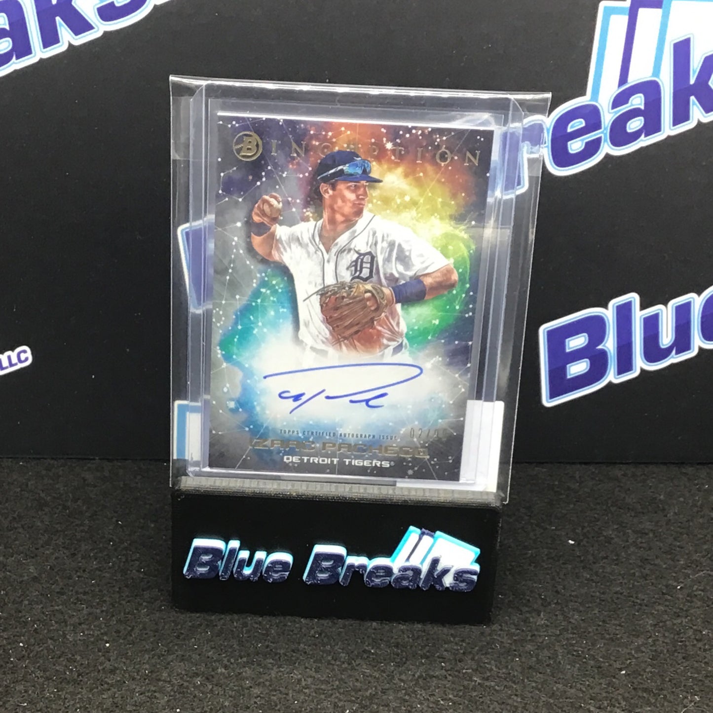 2022 Bowman Inception Primordial Prospects Izaac Pacheco auto 02/99 #PPA-IP Tigers