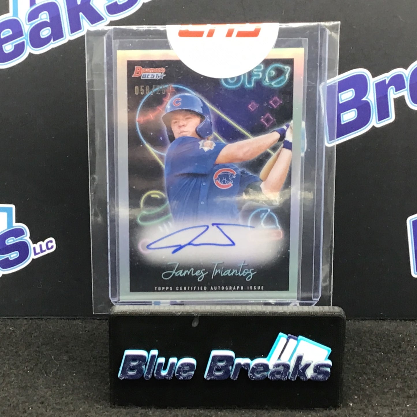 2022 Topps - James Triantos - Bowmans Best - UFO Autograph - 58/250 - Chicago Cubs