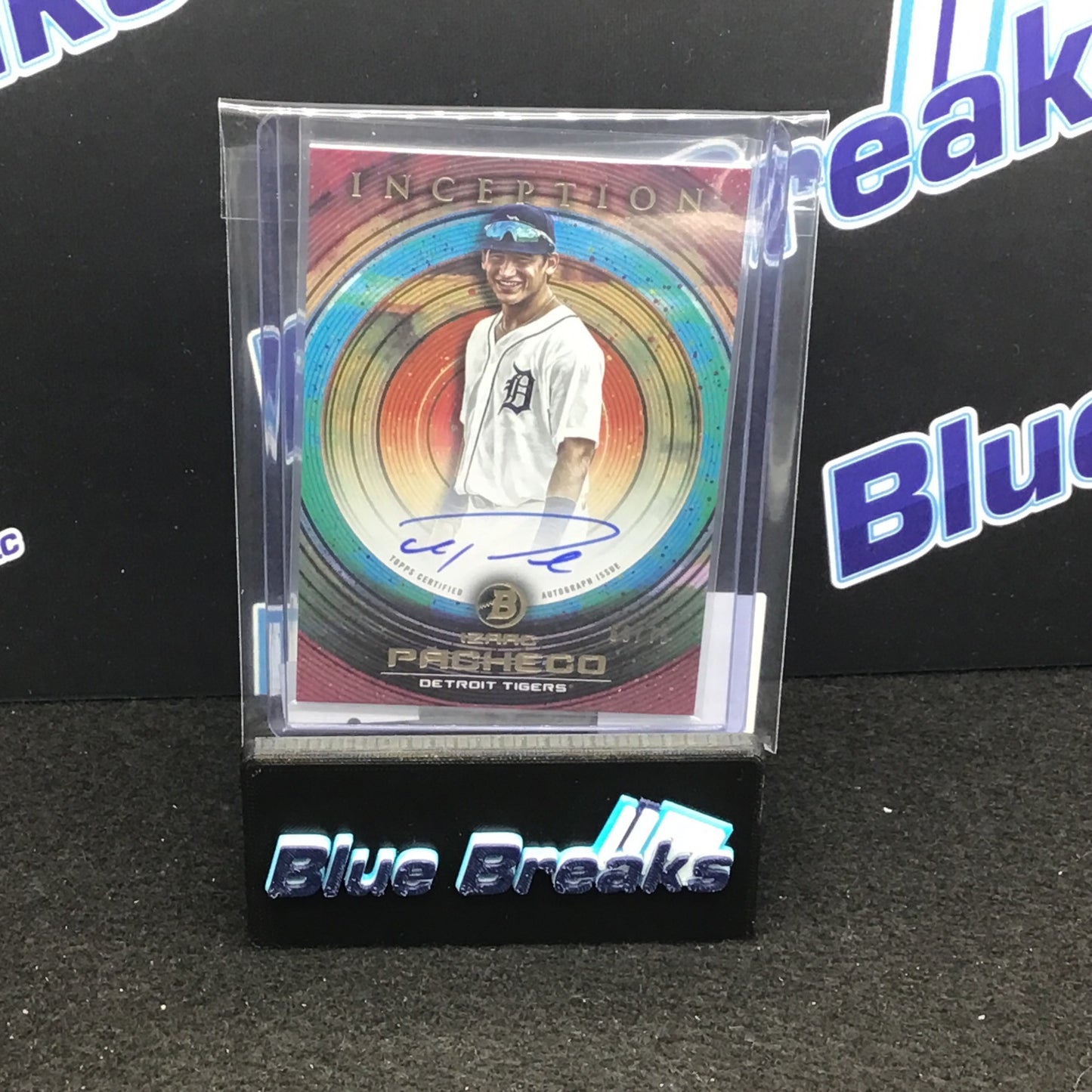 2022 Bowman Inception Izaac Pacheco auto 68/75 #PA-IP Tigers