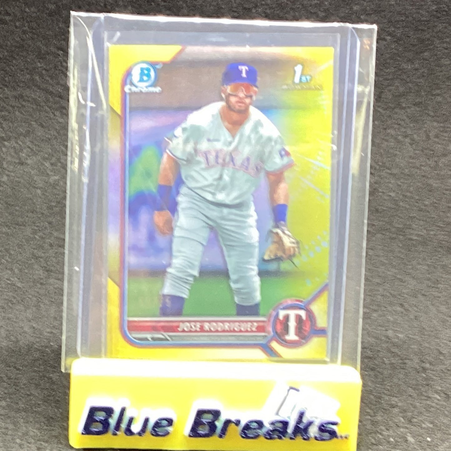 2022 Bowman Chrome 1st Yellow Refractor Jose Rodriguez 69/75 BCP-62