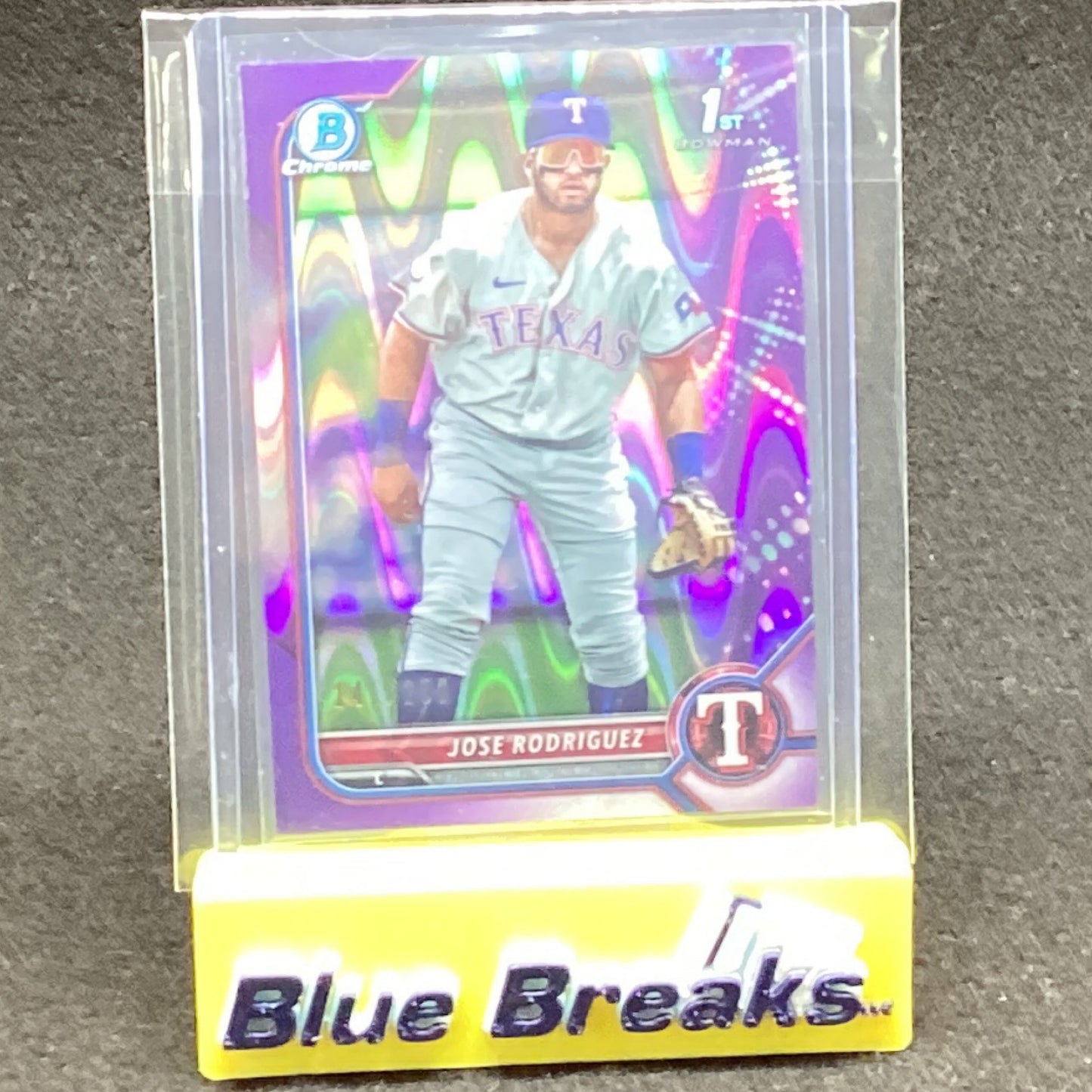 2022 Bowman Chrome 1st Purple Jose Rodriguez 141/250 BCP-62