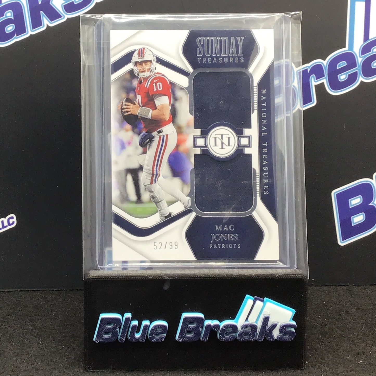 2022 Panini - National Treasures - Mac Jones - Sunday Treasures - 52/99 - New England Patriots