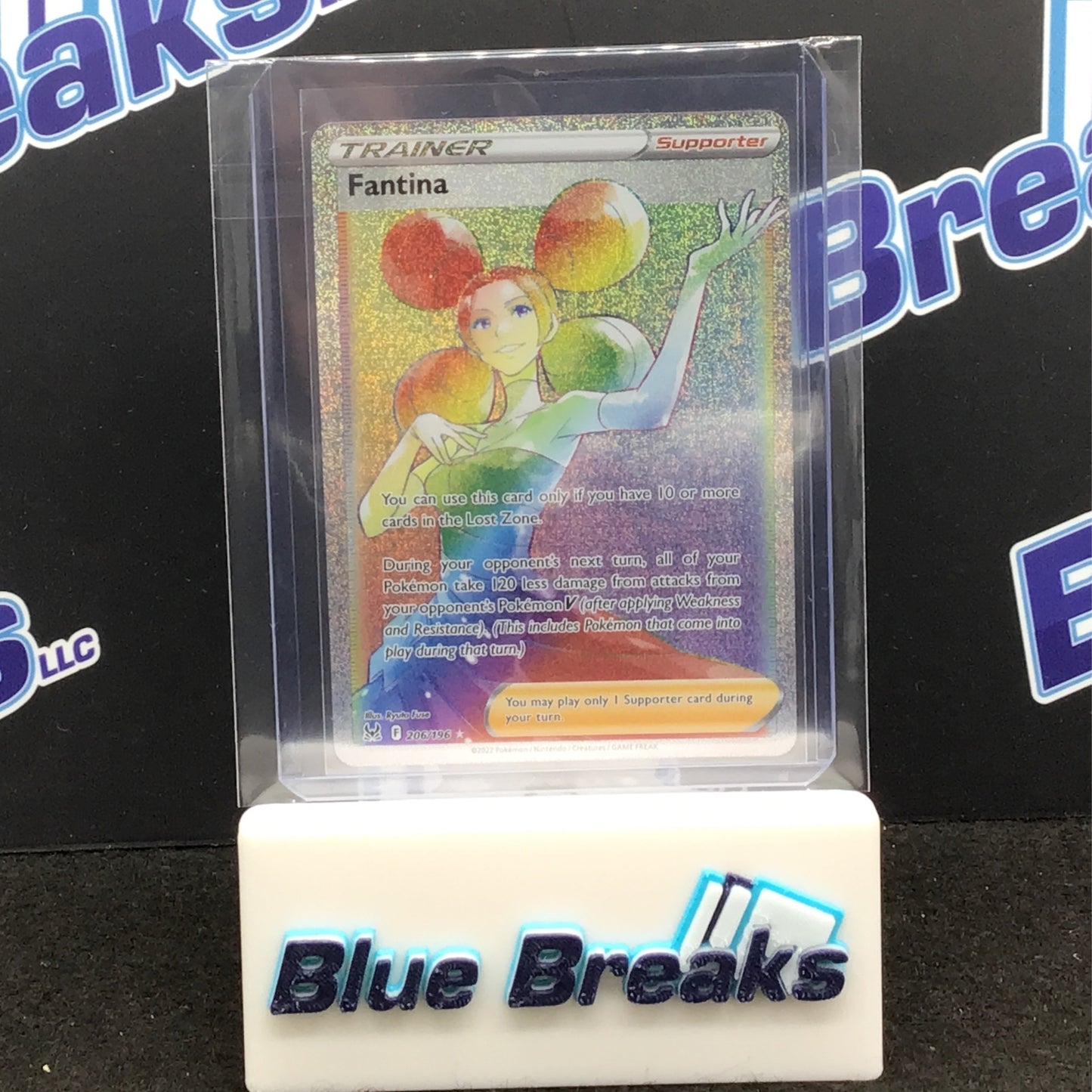 Fantina 206/196 Lost Origin Full Art Secret Rare Trainer Pokemon