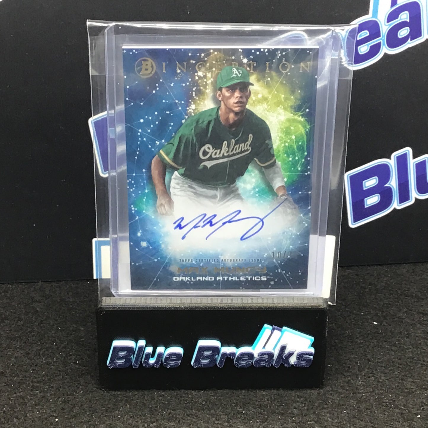 2022 Bowman Inception Primordial Prospects Max Muncy auto 10/75 #PPA-MMY Athletics