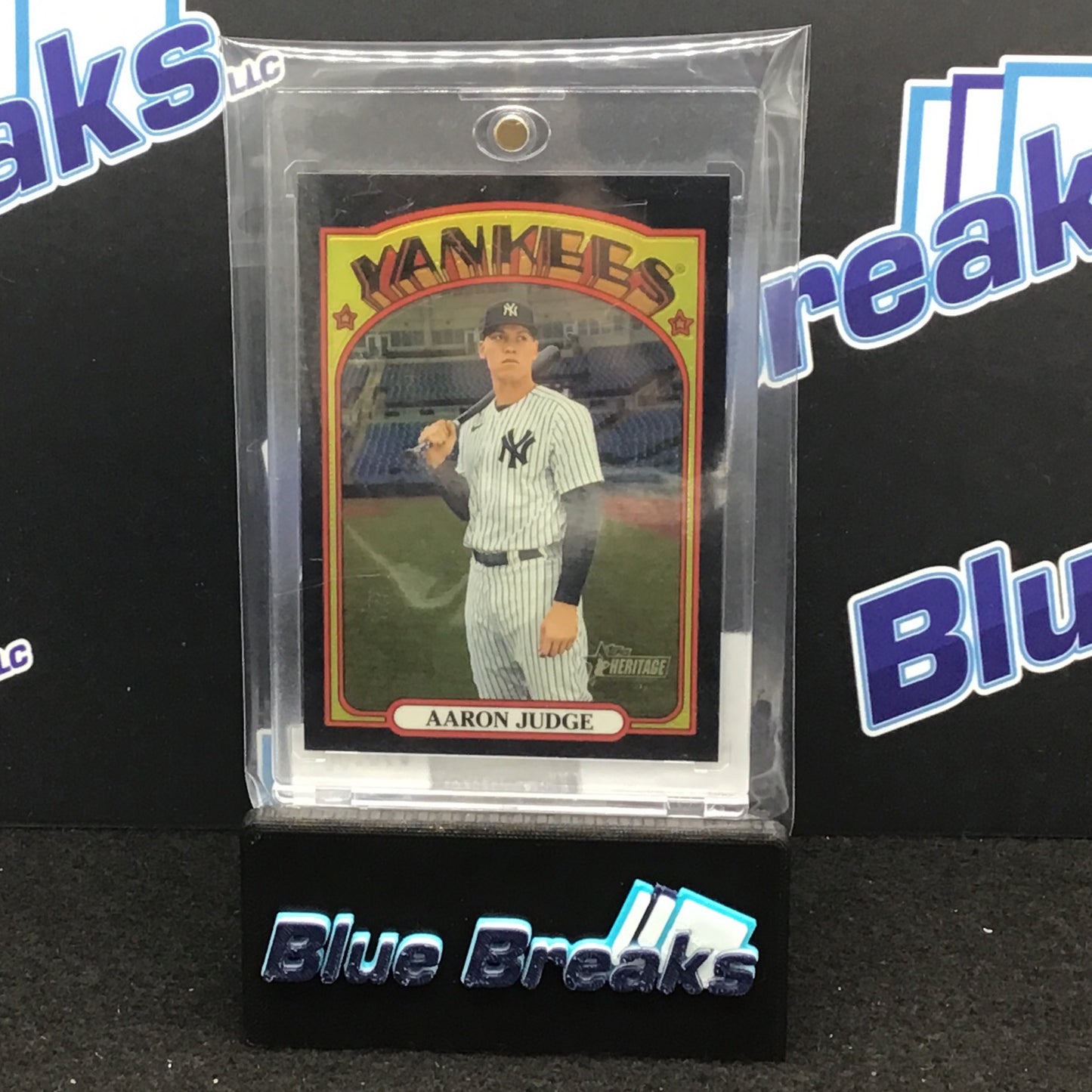 2021 Topps Heritage Black Refractor Aaron Judge 36/72 #121 Yankees