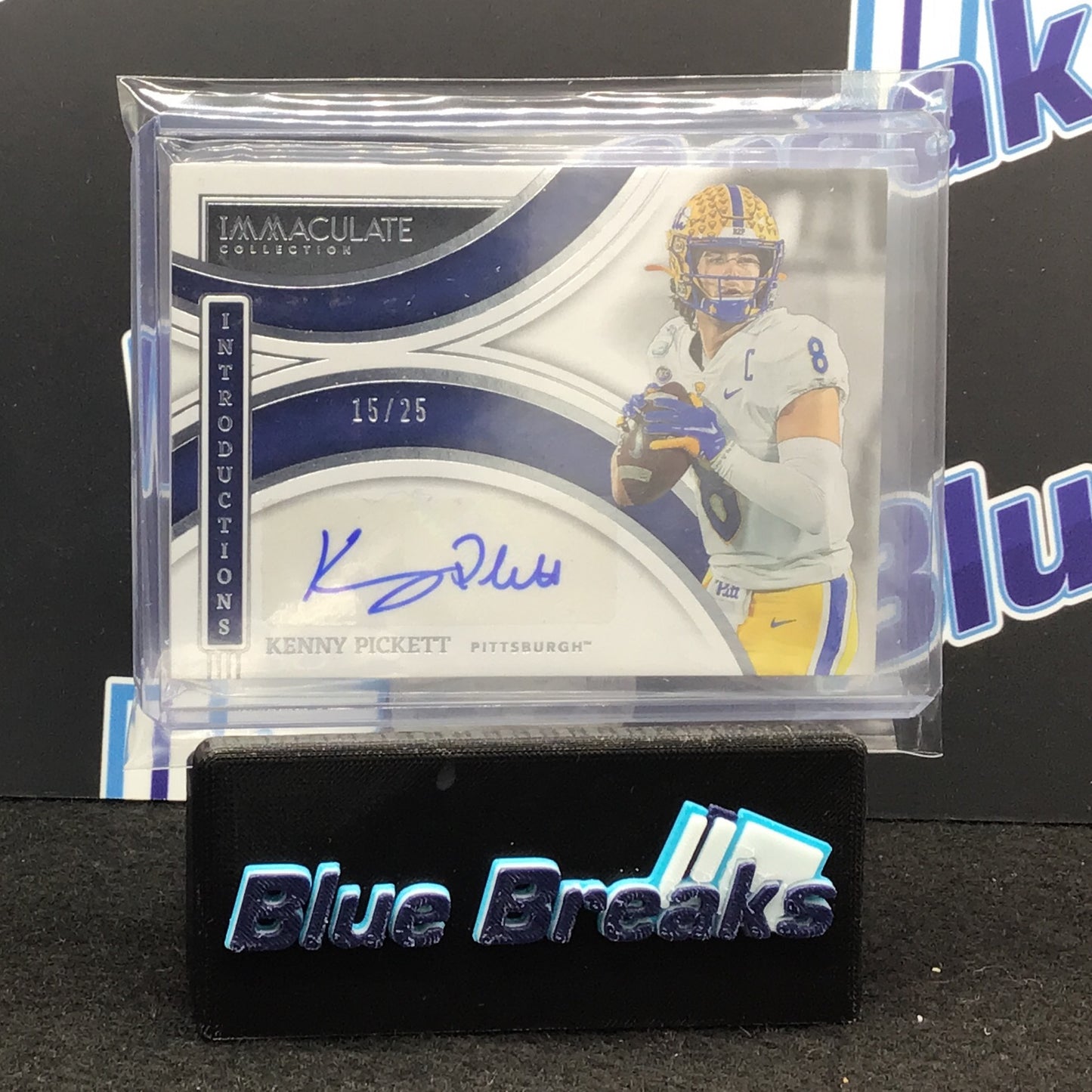 2022 Immaculate - Kenny Pickett - 15/25 - Pittsburgh Steelers - Pitt