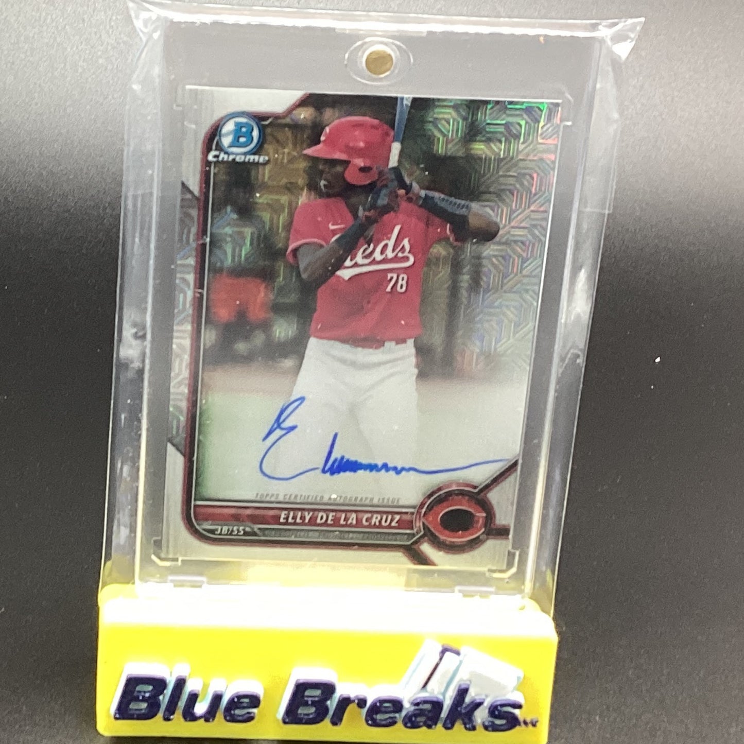 2022 Bowman Chrome Elly De La Cruz Mojo Refractor auto