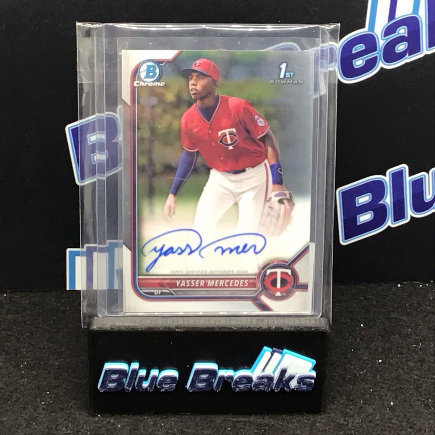 2022 Bowman Chrome 1st Bowman Yasser Mercedes auto #CPA-YMS Twins