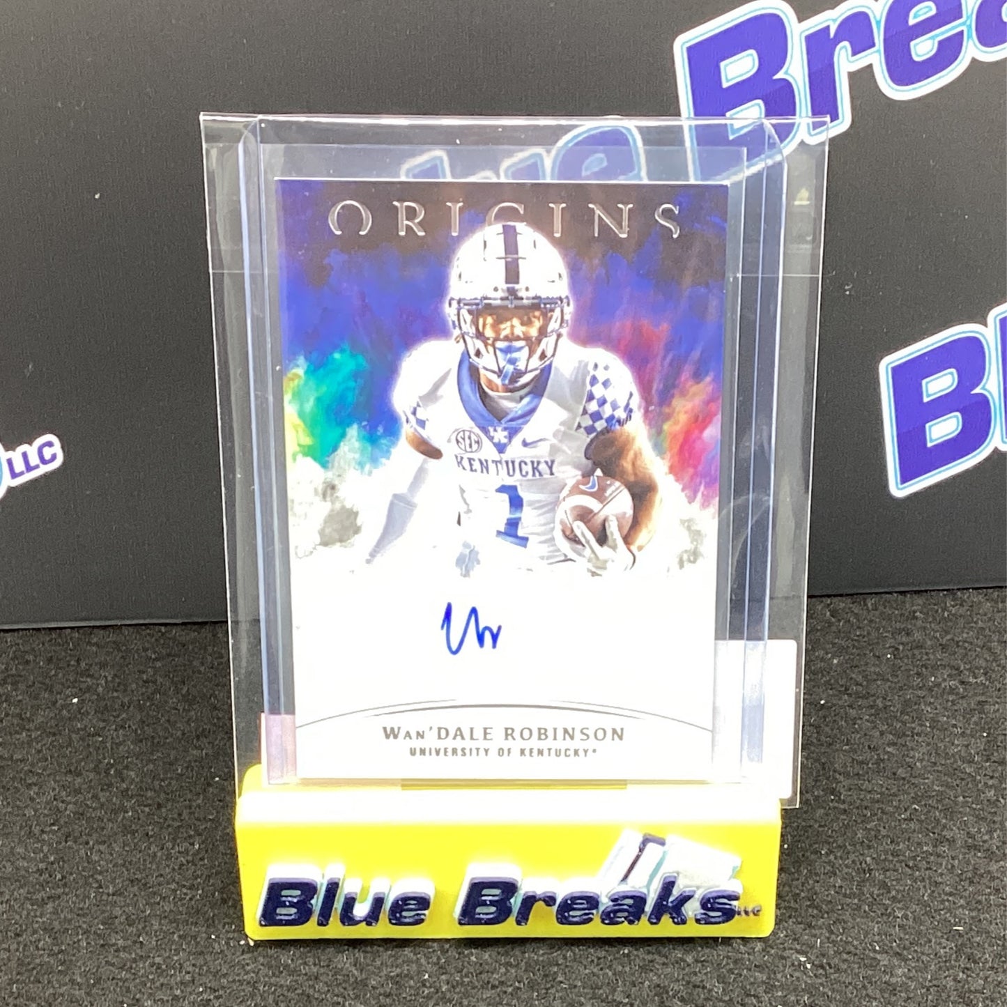 2022 Panini Chronicles Origins Draft Picks Wan'Dale Robinson auto OA-WDR
