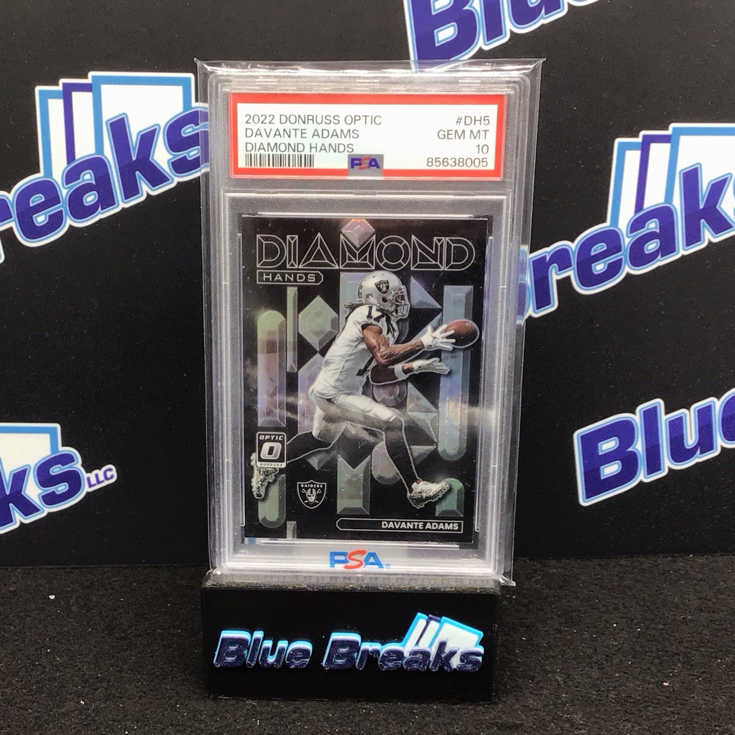 2022 Donruss Optic Diamond Hands Davante Adams #DH5 PSA 10 Raiders