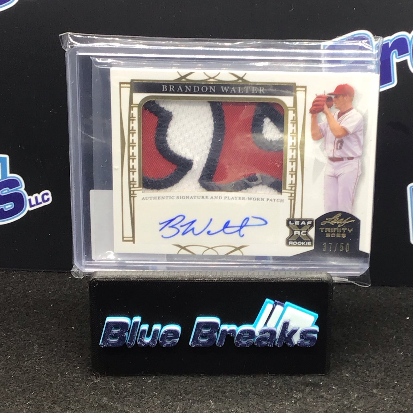 2022 Leaf Trinity Brandon Walter relic auto 37/50 #PA-BW1 Red Sox