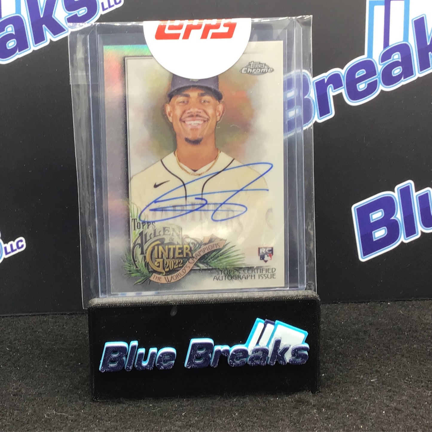 2022 Topps Allen & Ginter - Julio Rodriguez - Seattle Mariners - Redemption Auto - Chrome