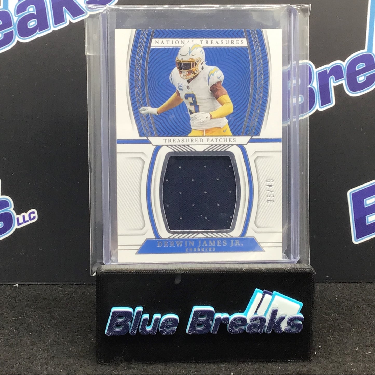 2022 Panini - National Treasures - Derwin James Jr - Treasured Patches - 35/49 - Los Angeles Chargers