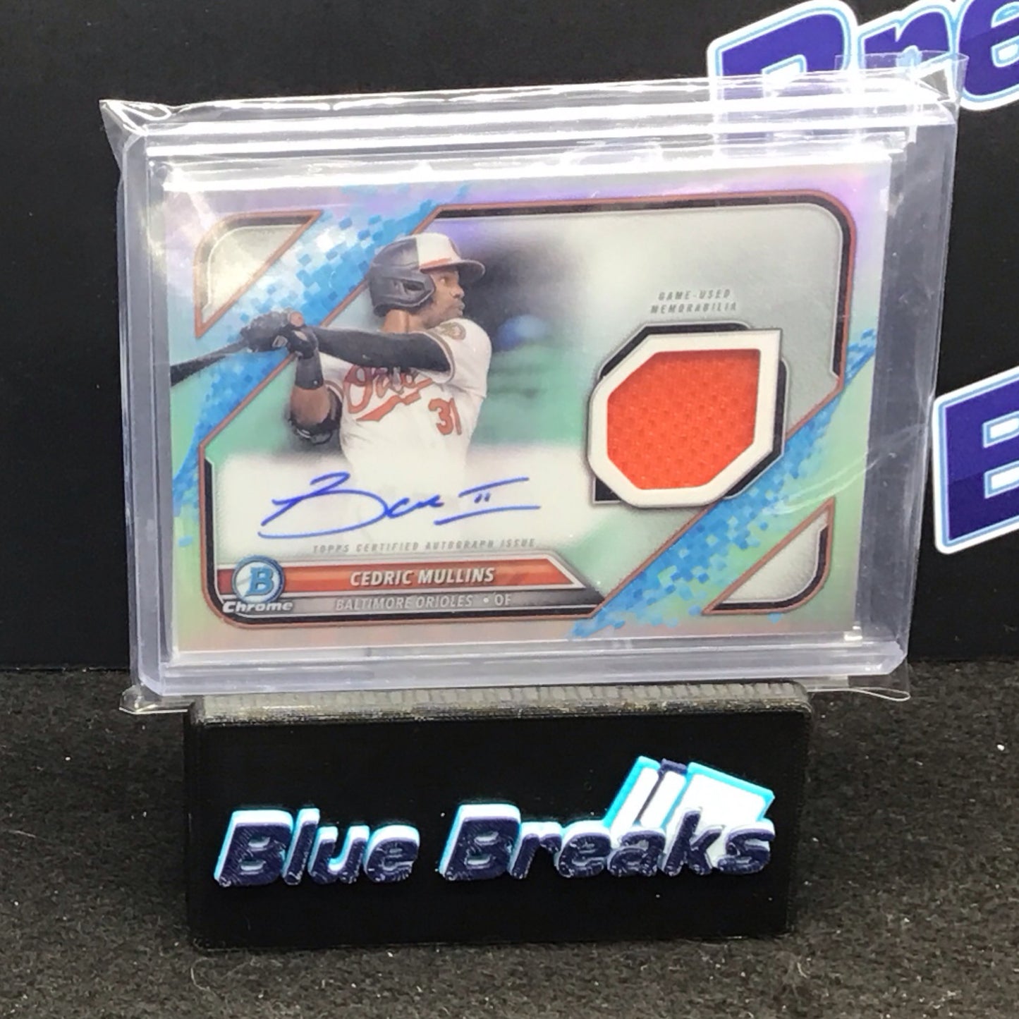 2022 Bowman Chrome Cedric Mullins relic auto 073/150 #BCAR-CM Orioles