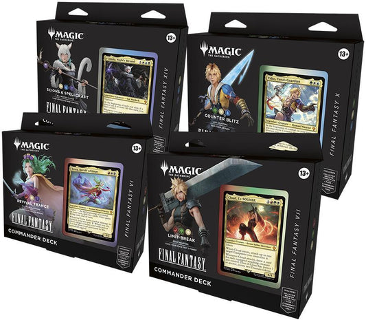 Magic the Gathering [MTG] Final Fantasy Commander Deck COUNTER BLITZ - Tidus - Sealed Wax