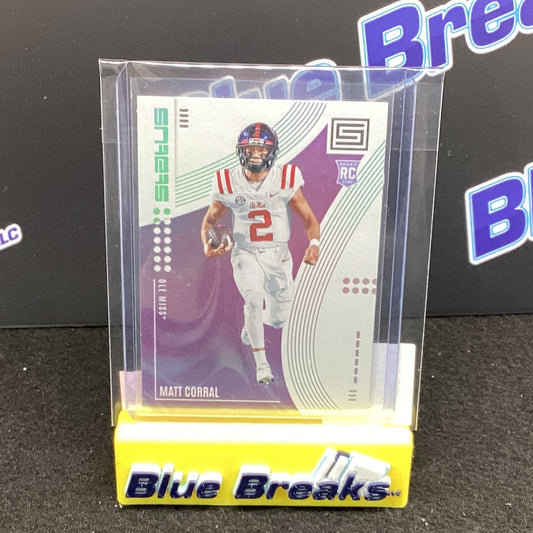 2022 Panini Chronicles Status Draft Picks Matt Corral 9