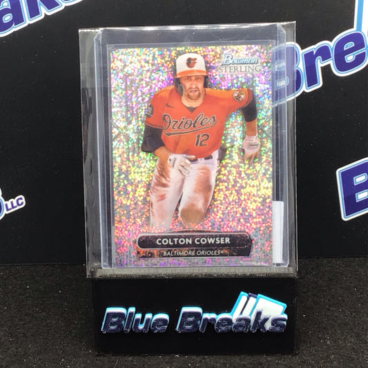 2022 Bowman Sterling Speckle Refractor Colton Cowser 42/99 #BSP-72 - Baltimore Orioles