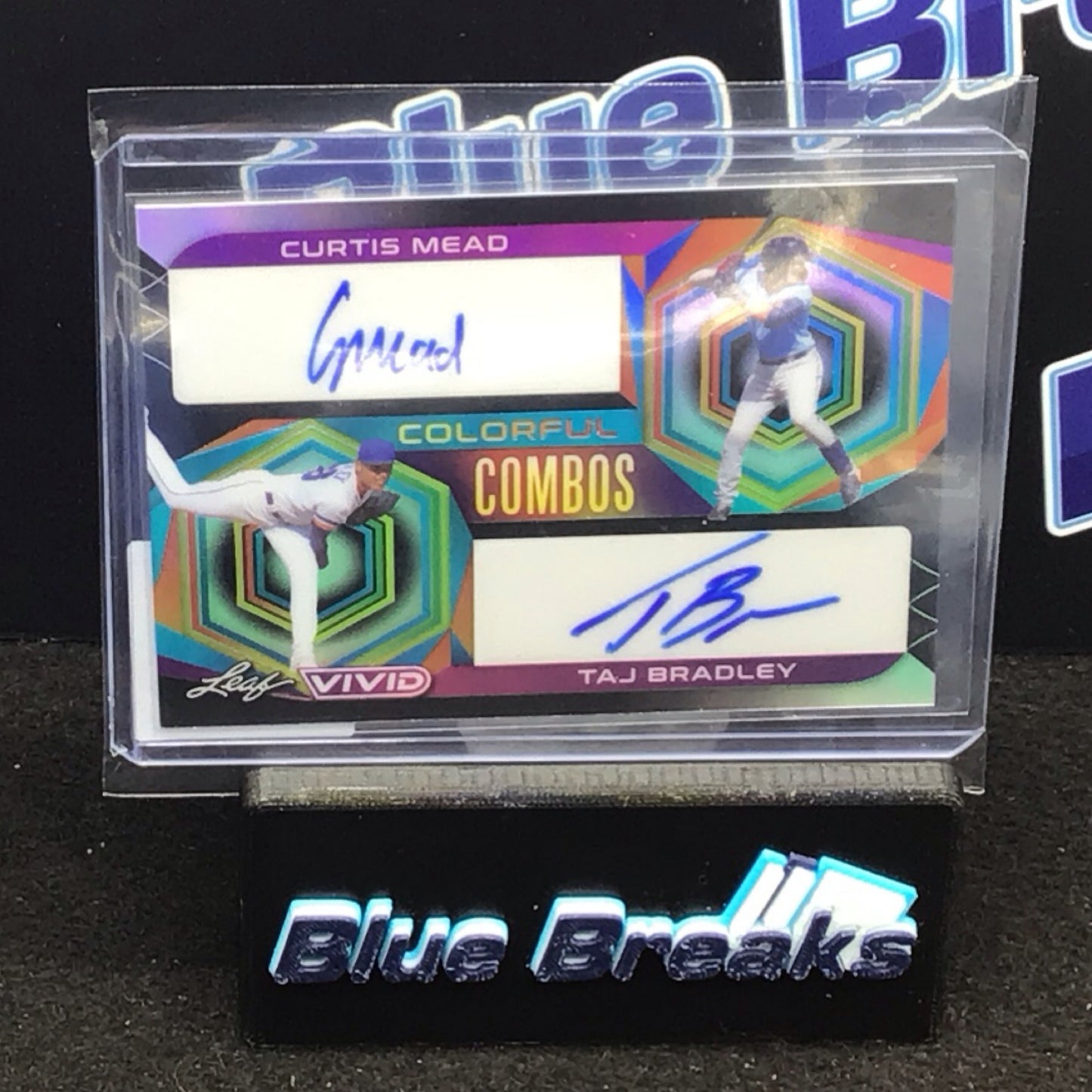 2022 Leaf Vivid Colorful Combos Mead Bradley autos 1/20 #CC-10 Rays