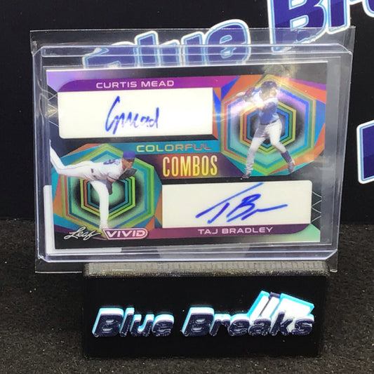 2022 Leaf Vivid Colorful Combos Mead Bradley autos 1/20 #CC-10 Rays