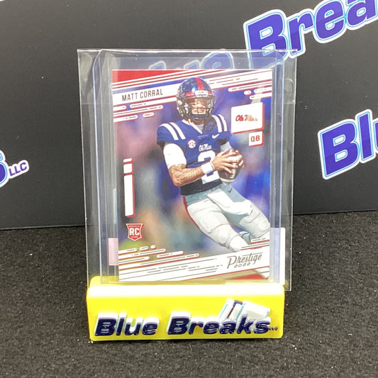 2022 Panini Chronicles Prestige Draft Picks Matt Corral 9