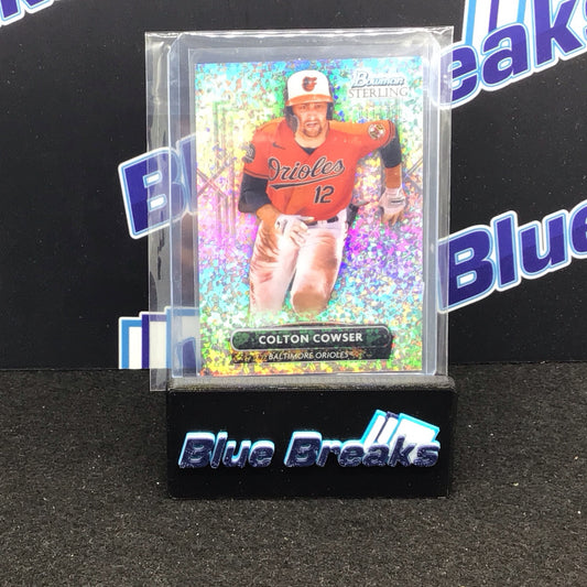 2022 Bowman Sterling Mini Diamond Refractor Colton Cowser 011/150 #BSP-72 Orioles