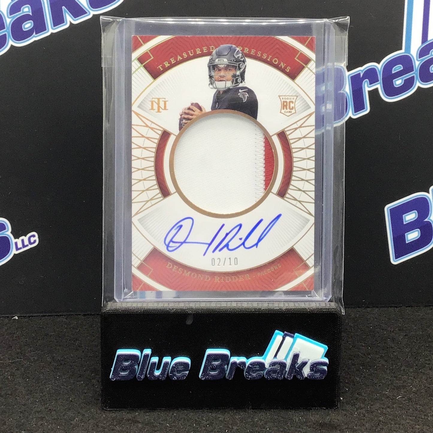 2022 Panini - National Treasures - Desmond Ridder - Treasured Impressions - 2/10 - Atlanta Falcons