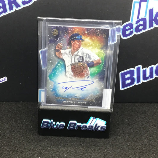 2022 Bowman Inception Primordial Prospects Izaac Pacheco auto 02/99 #PPA-IP Tigers