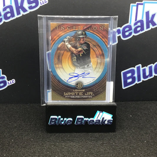 2022 Bowman Inception Lonnie White Jr auto 14/25 #PA-LW Pirates