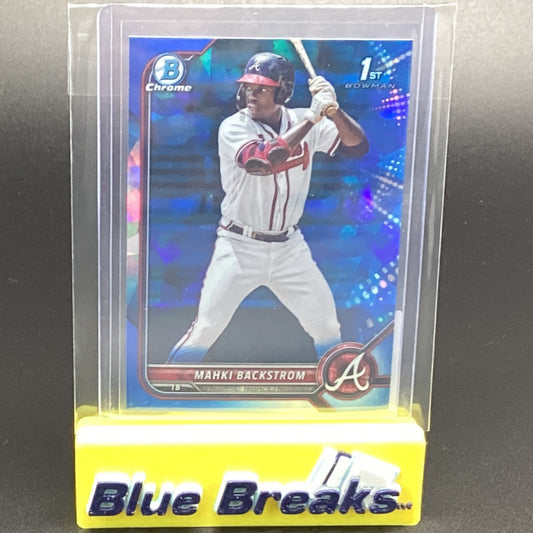 2022 Bowman Chrome 1st Sapphire Mahki Backstrom