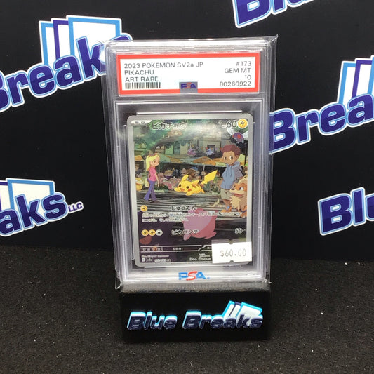 2023 Pokémon Japanese SC2a-Pokemon 151 Art Rare Pikachu #173 PSA 10
