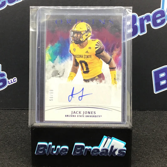 2022 Panini Chronicles Origins Draft Picks Jack Jones /99 Rookie Auto