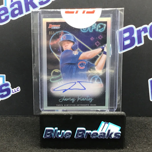 2022 Topps - James Triantos - Bowmans Best - UFO Autograph - 58/250 - Chicago Cubs