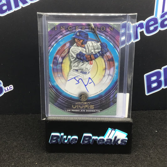2022 Bowman Inception Jorbit Vivas auto 230/250 #PA-JVS Dodgers