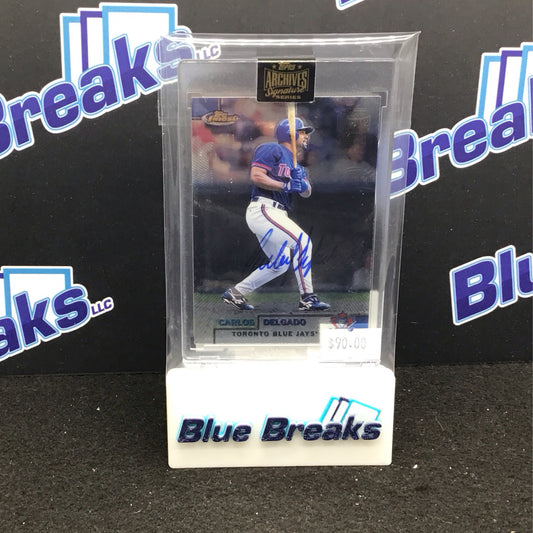 2022 Topps Archives Signature Series Carlos Delgado auto 1/1 #214 Blue Jays