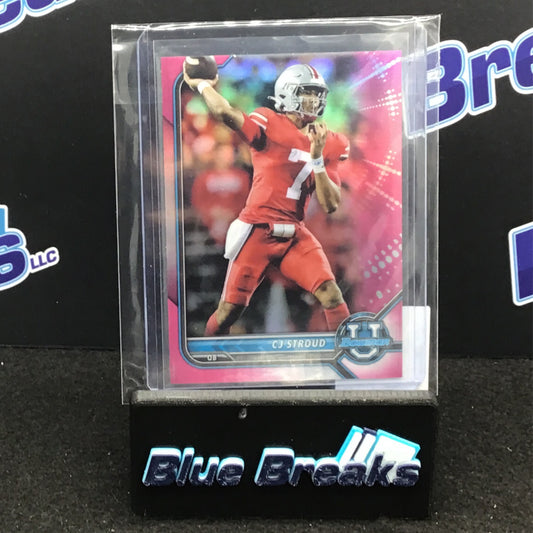 2022 Bowman U Pink CJ Stroud #90 Texans