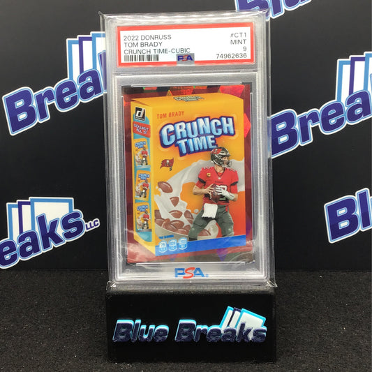 2022 Donruss - Tom Brady Crunch Time - Cubic /50 - PSA 9 - Tampa Bay Buccaneers