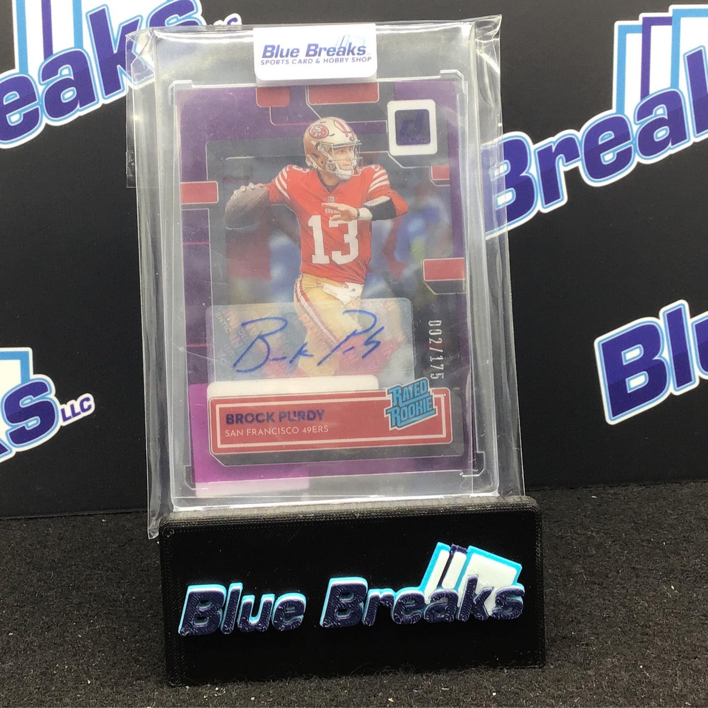 2022 Panini - Clearly - Brock Purdy - Purple - 2/175 - San Francisco 49ers