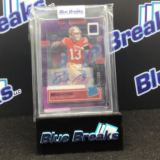 2022 Panini - Clearly - Brock Purdy - Purple - 2/175 - San Francisco 49ers