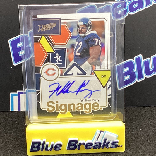2022 Panini Prestige Signage William Perry auto SIG-WP