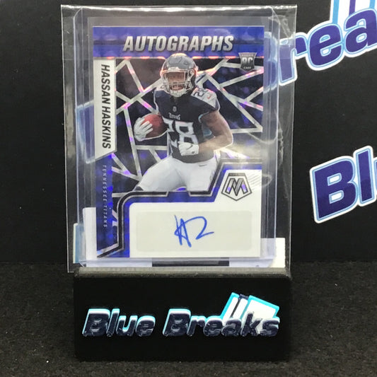 2022 Panini Mosaic Hassan Haskins auto 95/99 #RAM-HH Titans