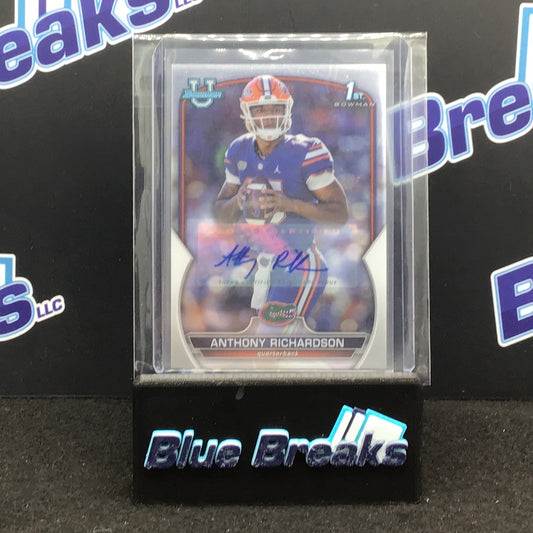 2022 Topps - Anthony Richardson - Bowman Chrome U - Auto - Florida Gators