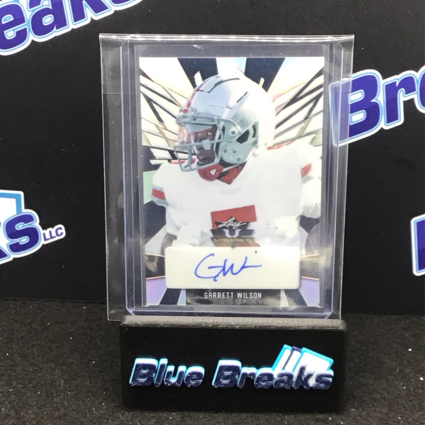 2022 Leaf Valiant Garrett Wilson auto 19/20 #PA-GW1 Jets