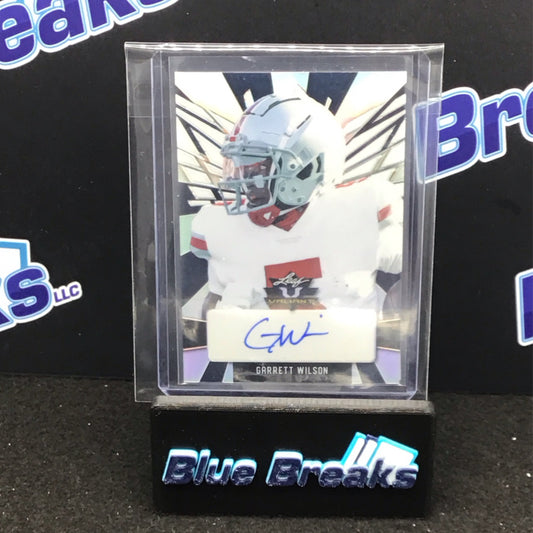 2022 Leaf Valiant Garrett Wilson auto 19/20 #PA-GW1 Jets