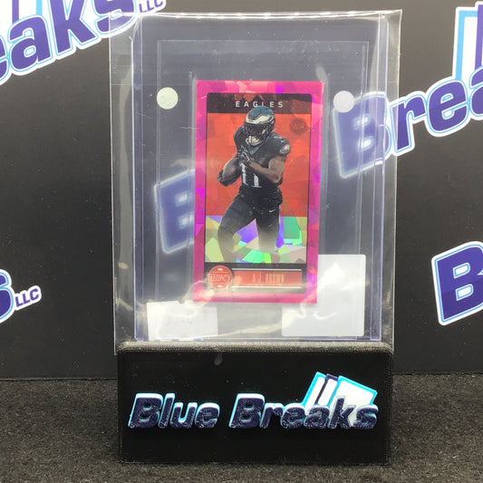 2023 Panini Legacy Pink Cracked Ice Mini AJ Brown 3/5 #35 Eagles