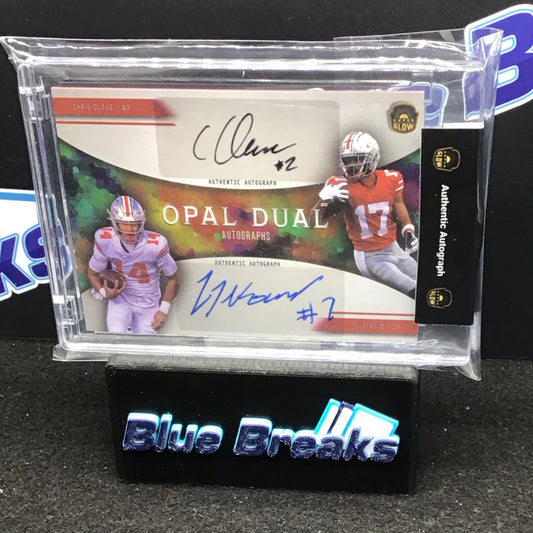 2022 Super Glow Opal Dual auto Chris Olave & CJ Stroud #ODA-6 Texans Saints