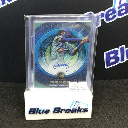 2022 Bowman Inception Jose Ramos auto 06/99 & Wilman Diaz 95/99 Dodgers